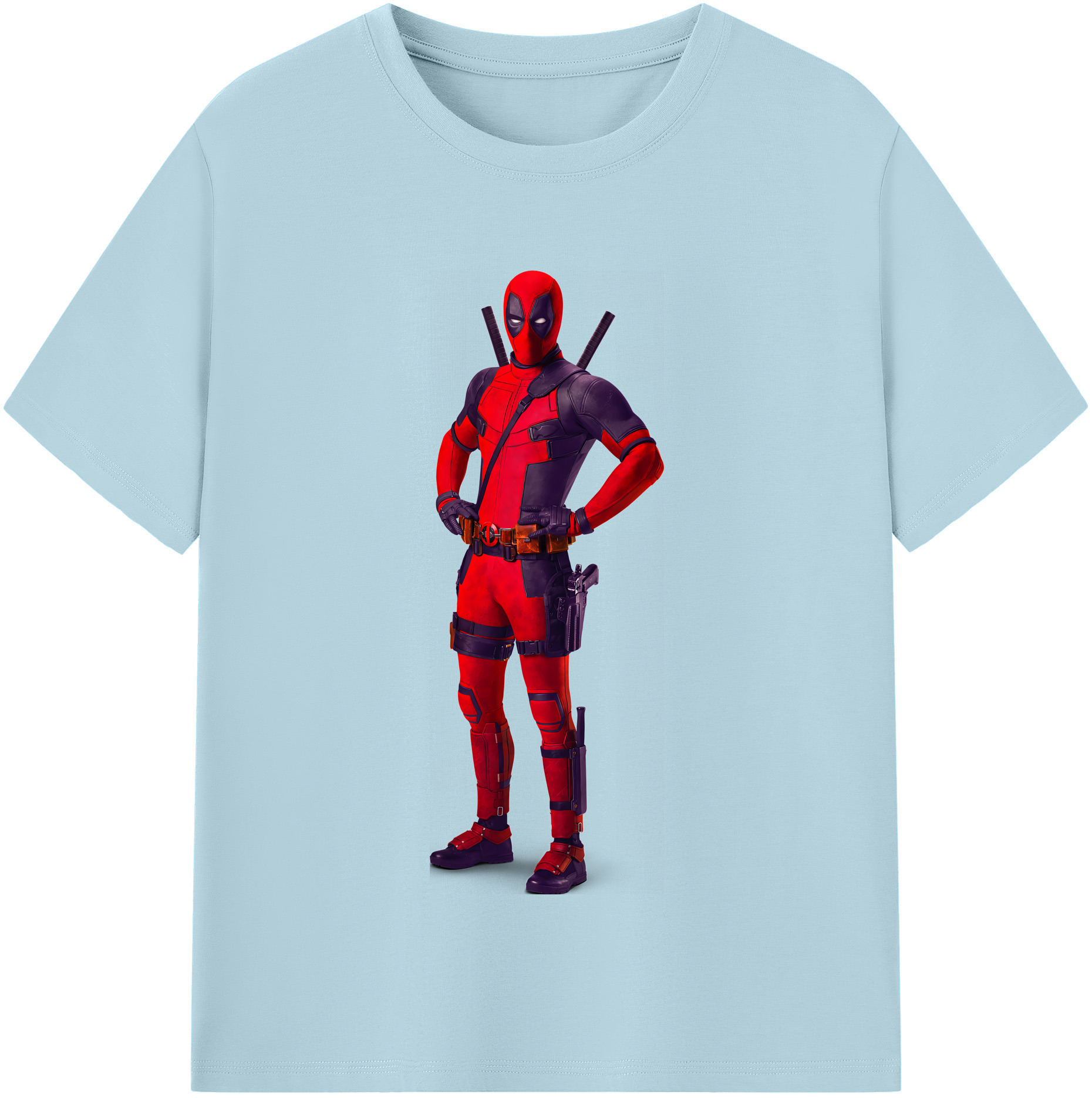 （画像用） Deadpool デッドプール 綿100％半袖Tシャツ（フロントプリント）